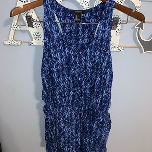 Blue tank romper
